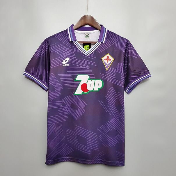AAA Quality Fiorentina 92/93 Home Soccer Jersey